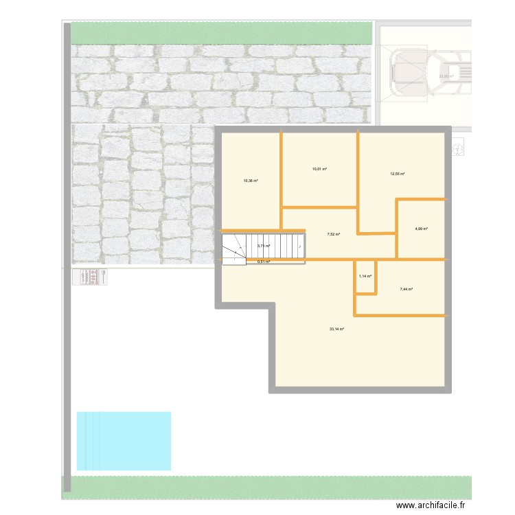 VETRAZ. Plan de 14 pièces et 208 m2