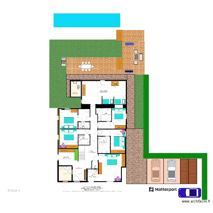 PLAN RC BIONNAY sans toucher dortoir. Plan de 3 pièces et 18 m2