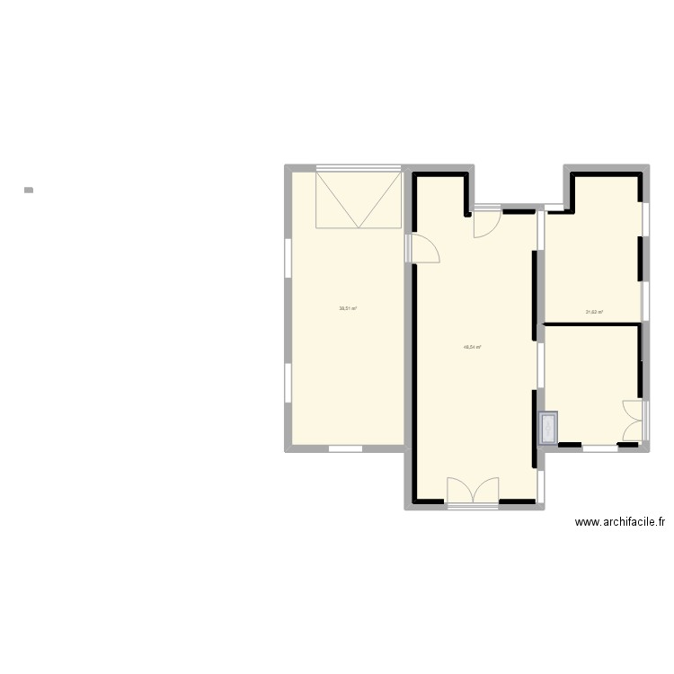 YOUNES5975. Plan de 3 pièces et 119 m2