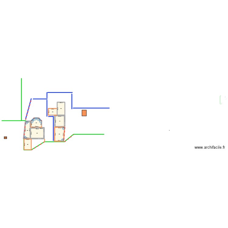 COTES INTERRIEUR. Plan de 9 pièces et 270 m2