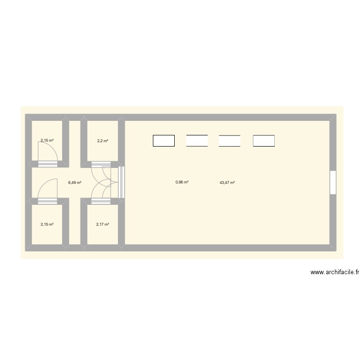 yves rocher. Plan de 7 pièces et 132 m2