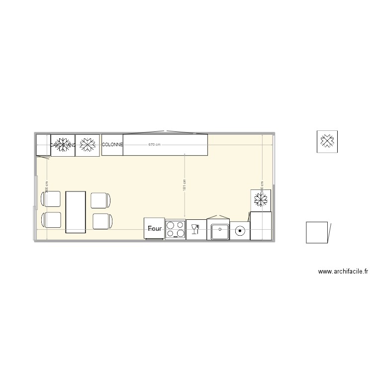 Marseille 9. Plan de 1 pièce et 20 m2