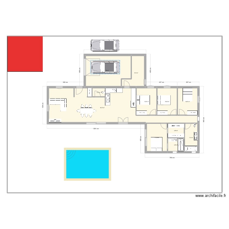 Maison Le pradet 4. Plan de 11 pièces et 163 m2