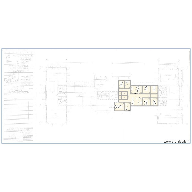 Gosselies. Plan de 15 pièces et 341 m2