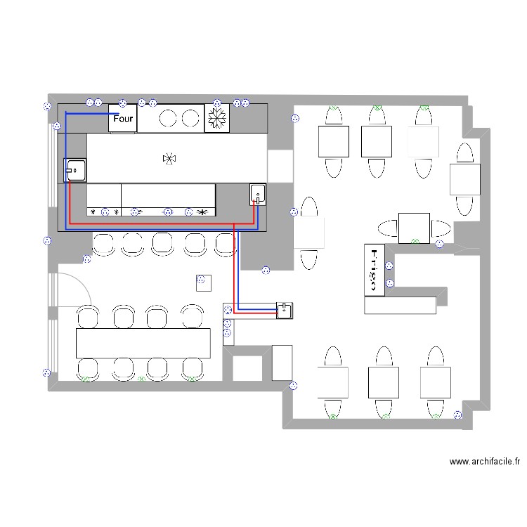 Plan puzzle elect passage de cable . Plan de 0 pièce et 0 m2