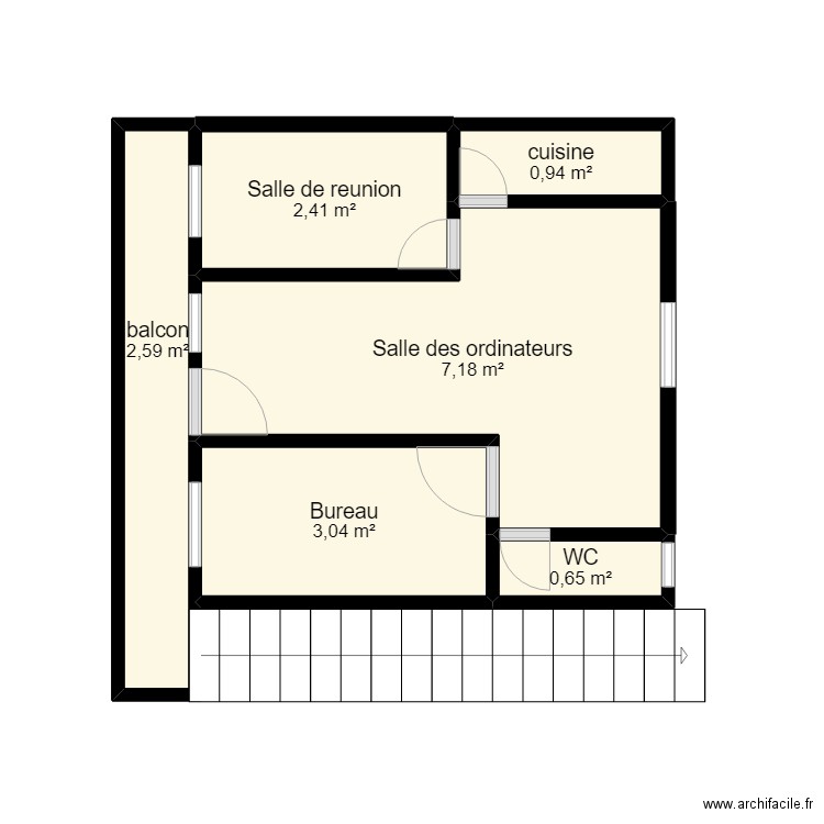 mveng engineering. Plan de 6 pièces et 17 m2