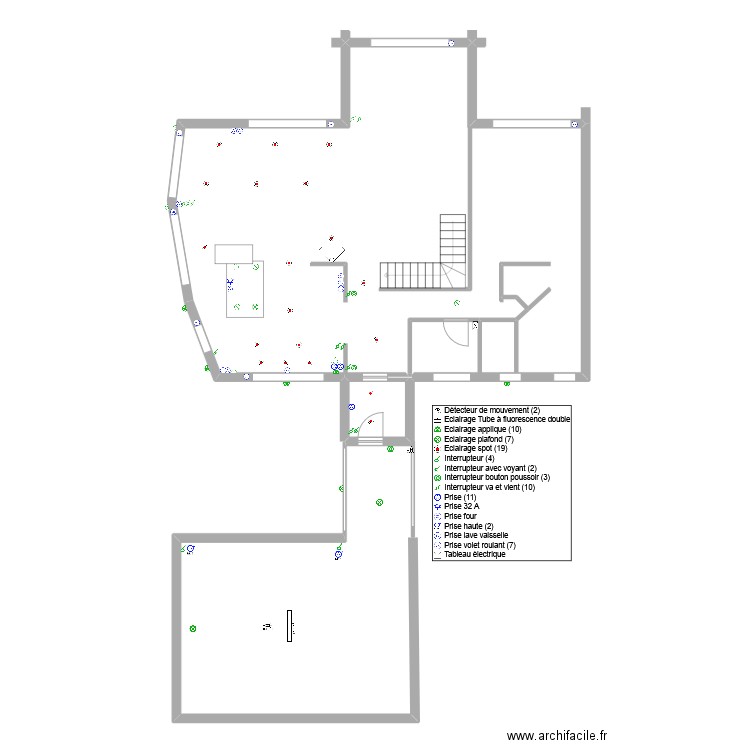 Girardot VEVY . Plan de 2 pièces et 110 m2