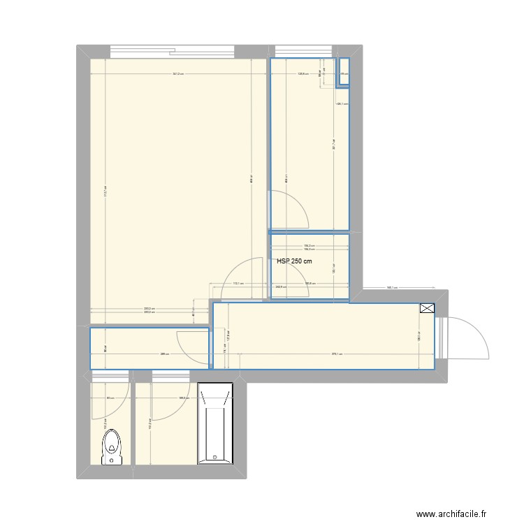 ANNEGARANCE. Plan de 4 pièces et 35 m2