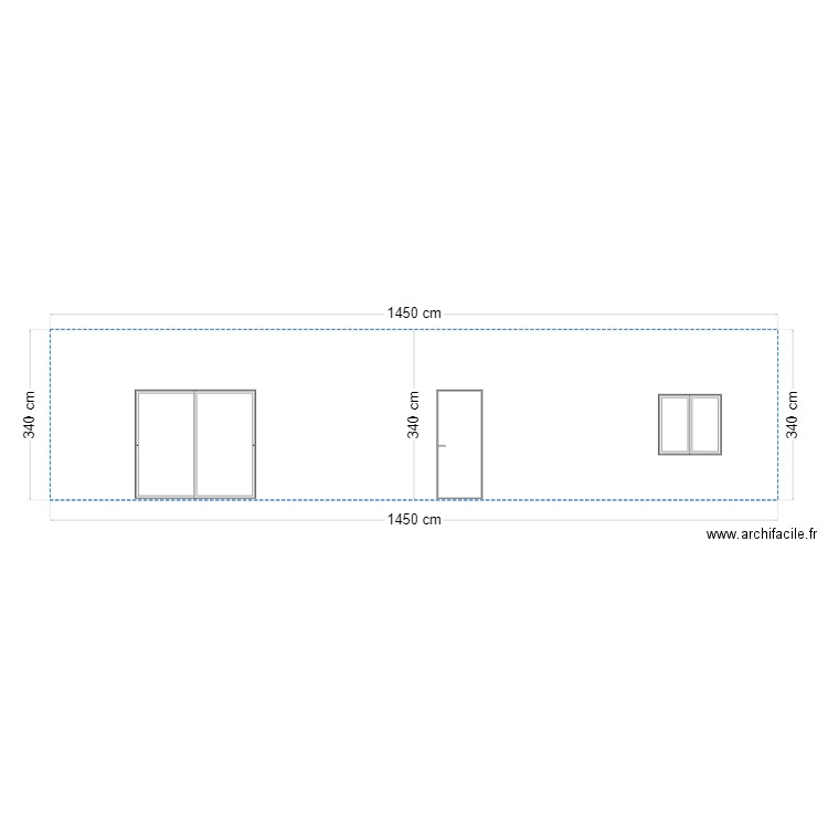 Façade SUD. Plan de 0 pièce et 0 m2