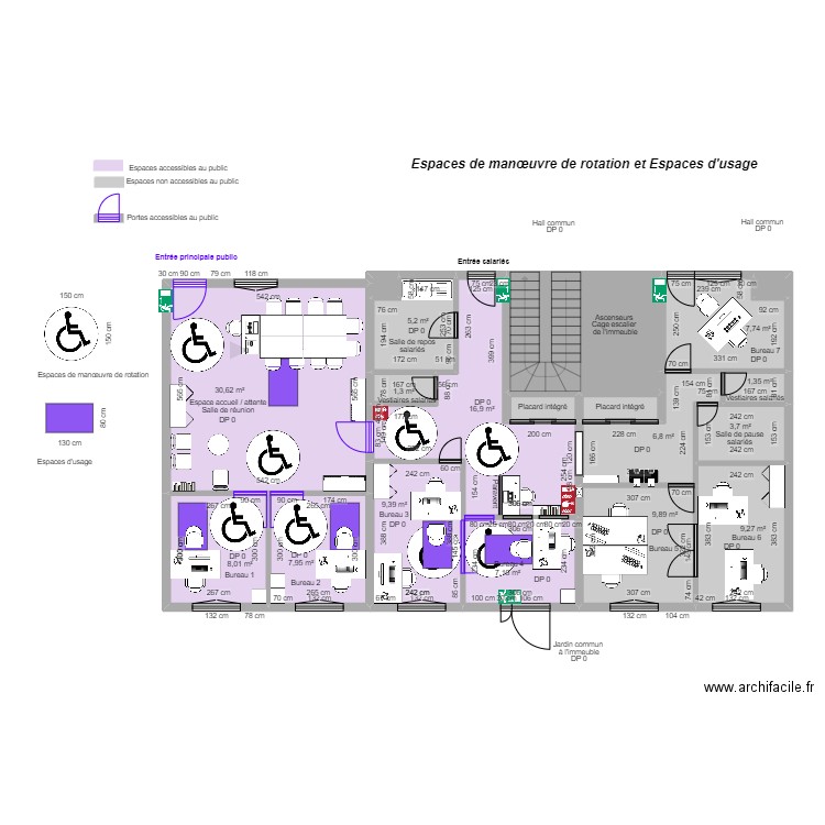 WIMOOV TOURS APRÈS AMÉNAGEMENTS Esp Man et Usa. Plan de 19 pièces et 141 m2