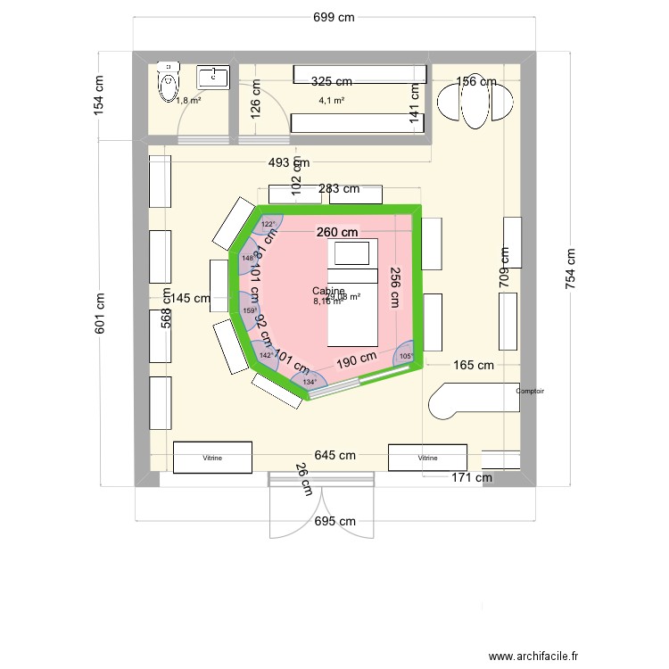 AHAVA 2. Plan de 4 pièces et 53 m2