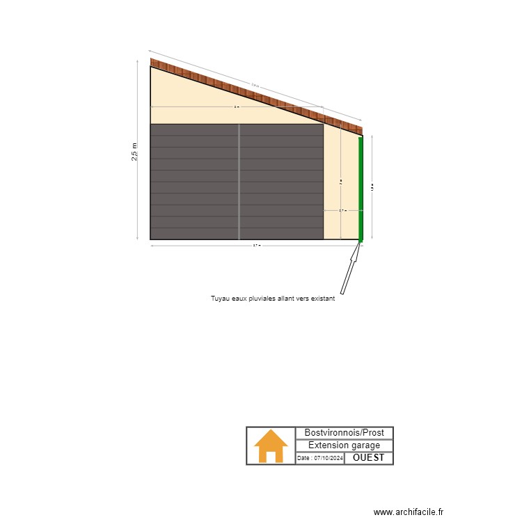 extension garage 3. Plan de 0 pièce et 0 m2