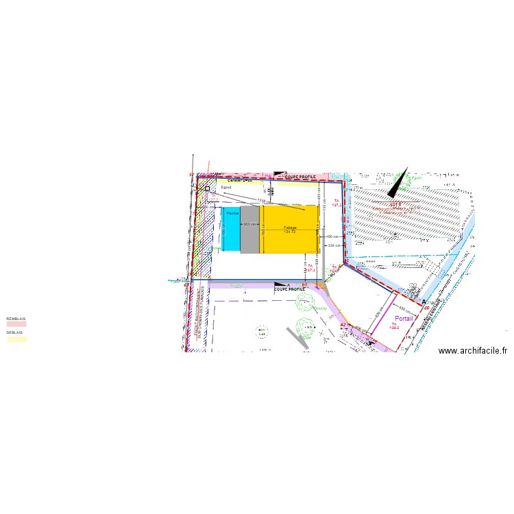 Plan de masse recherche bornes. Plan de 0 pièce et 0 m2