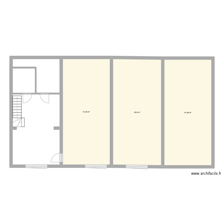 Maison Manager. Plan de 3 pièces et 125 m2