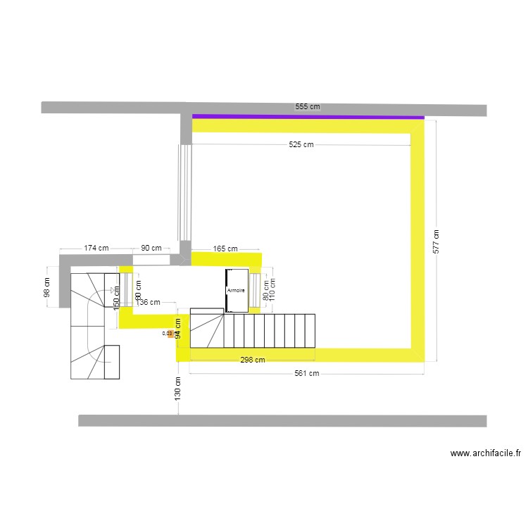 Projet 3 Molenbeek etage a 130cm 5.11.24 v3.3. Plan de 0 pièce et 0 m2