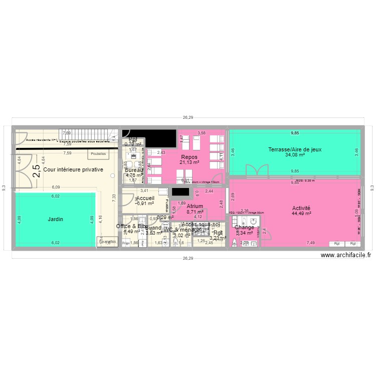 B92A28T PROJET deb travaux REEL 240923 V ArL mo BiD_2.02. Plan de 20 pièces et 232 m2