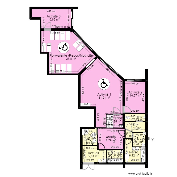 92 Nanterre 118 Salvador Projet rectif cote_Bienvenu_Prop 01. Plan de 14 pièces et 121 m2