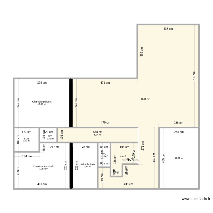 Maison_actuelle. Plan de 10 pièces et 118 m2