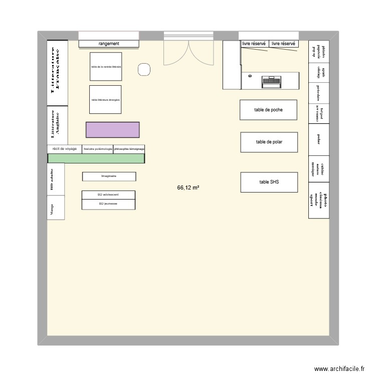 partie 1. Plan de 1 pièce et 66 m2