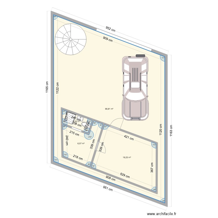 rdc kitambo future. Plan de 4 pièces et 120 m2