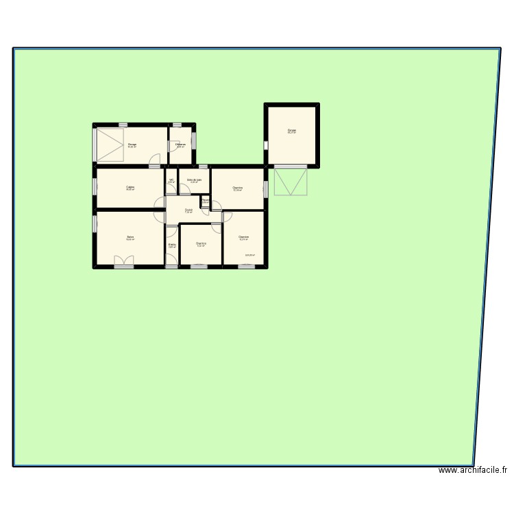 ALIBERT. Plan de 14 pièces et 1186 m2