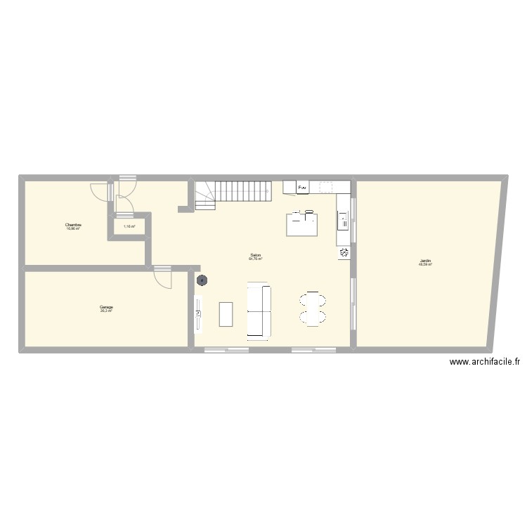 Apercu de base 3. Plan de 5 pièces et 158 m2