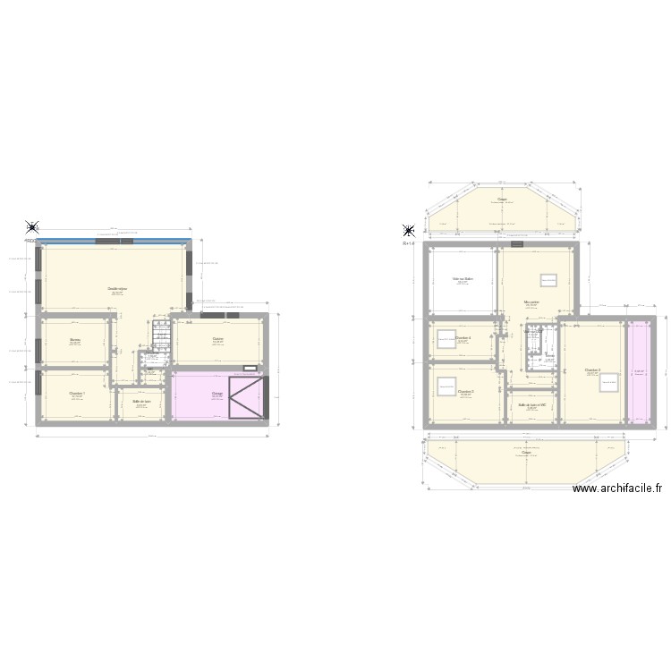 ML24016852 MEDJAHED. Plan de 18 pièces et 219 m2