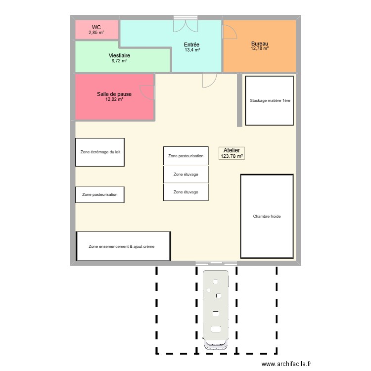 agencement . Plan de 6 pièces et 174 m2