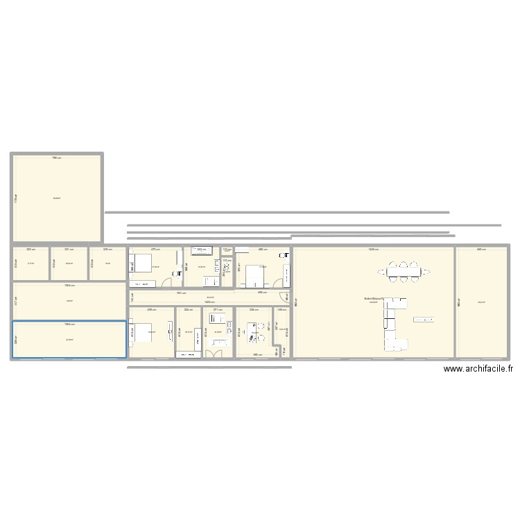 Villa Tarzan 9. Plan de 24 pièces et 951 m2