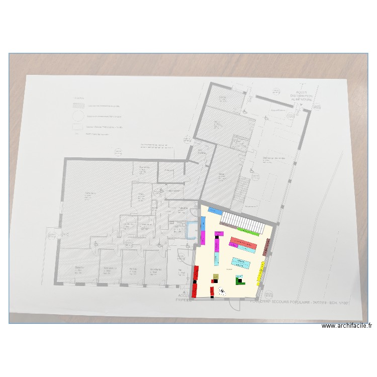 SPF v3. Plan de 1 pièce et 71 m2