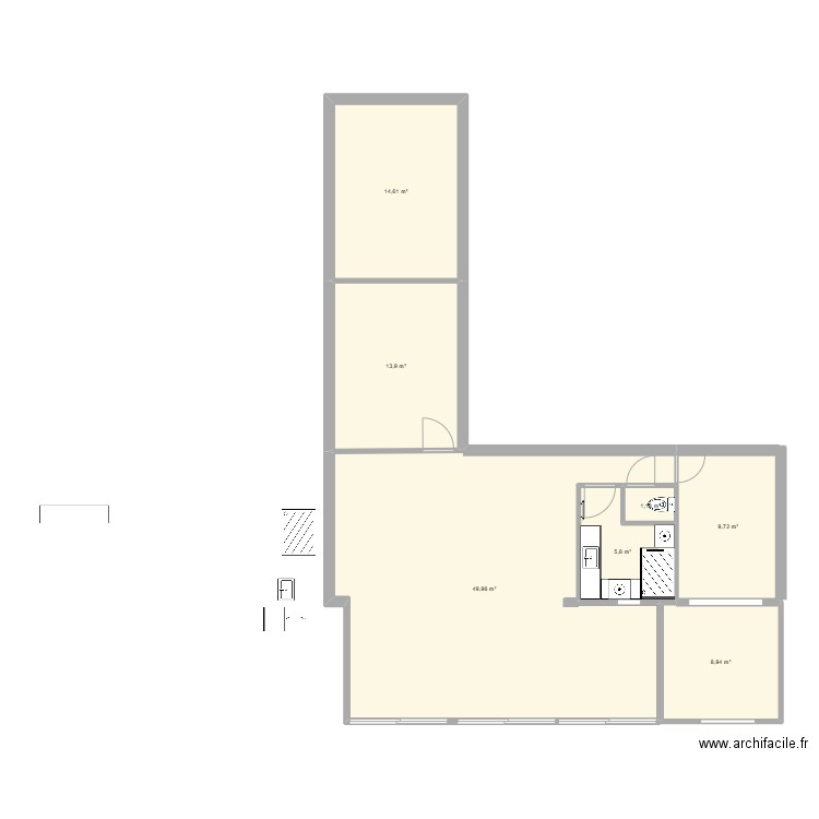 la ciotat4. Plan de 7 pièces et 104 m2