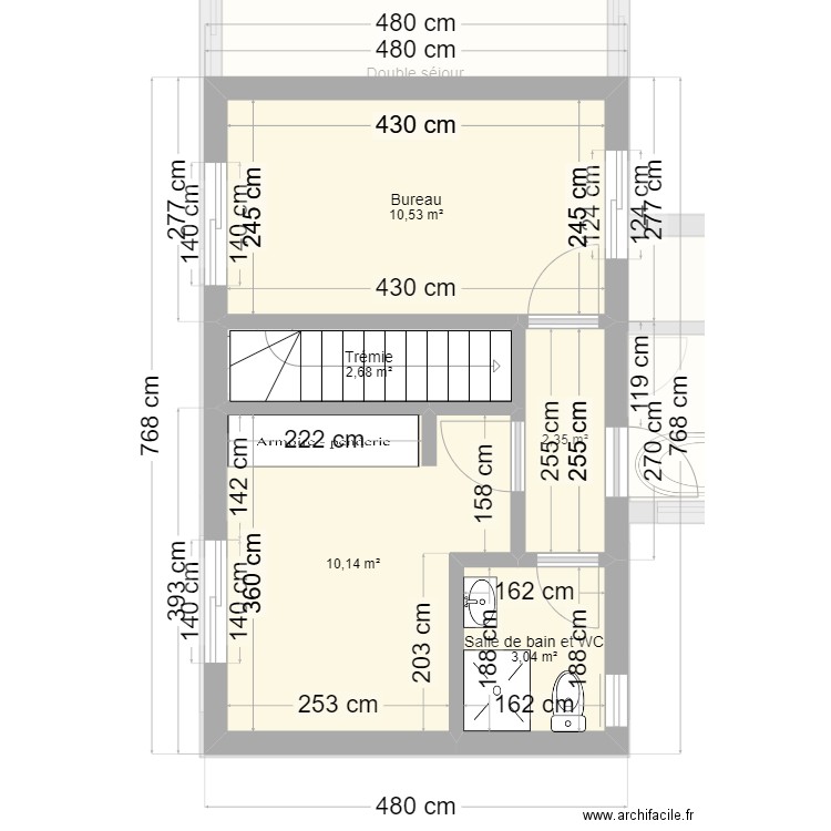 plan au 14-08-24 -version donnée au dessinateur. Plan de 17 pièces et 132 m2