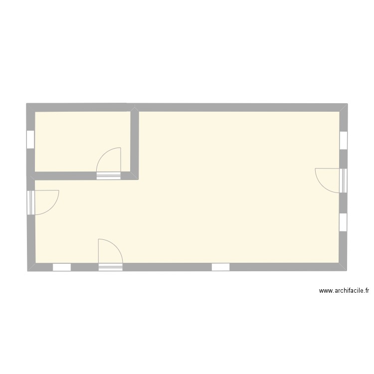 Nio. Plan de 2 pièces et 49 m2