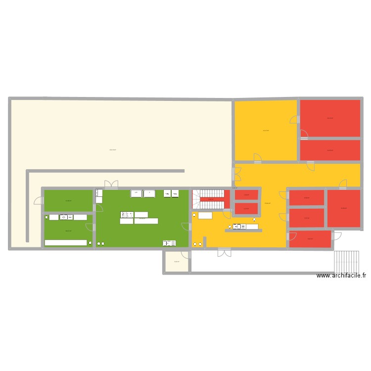 cuisine argeles. Plan de 17 pièces et 555 m2