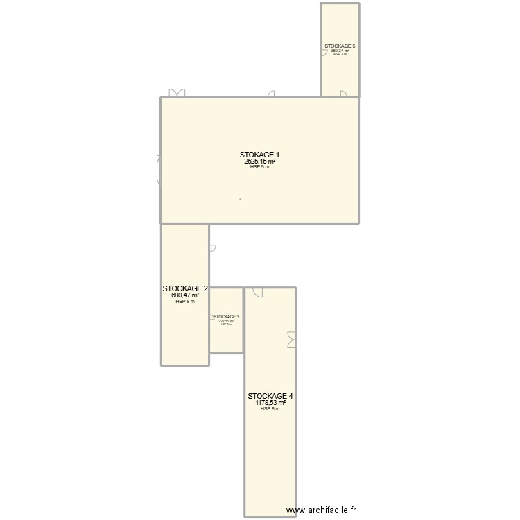 LA HAIRIE / PLAN. Plan de 5 pièces et 672 m2