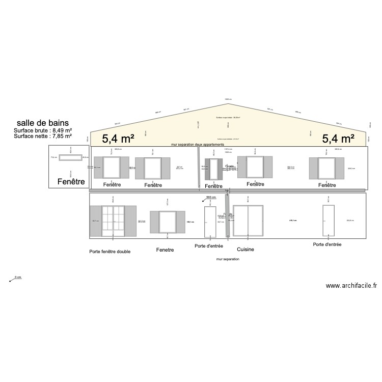 FACADE maison . Plan de 0 pièce et 0 m2