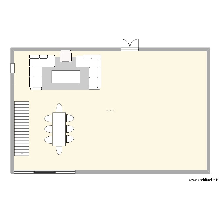 NRTGER. Plan de 1 pièce et 152 m2