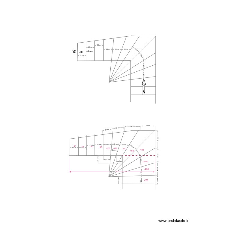 escalier cave . Plan de 0 pièce et 0 m2