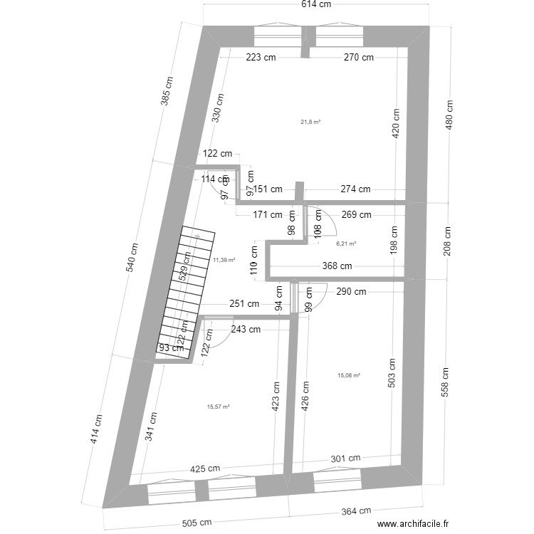 ARI N1. Plan de 10 pièces et 141 m2