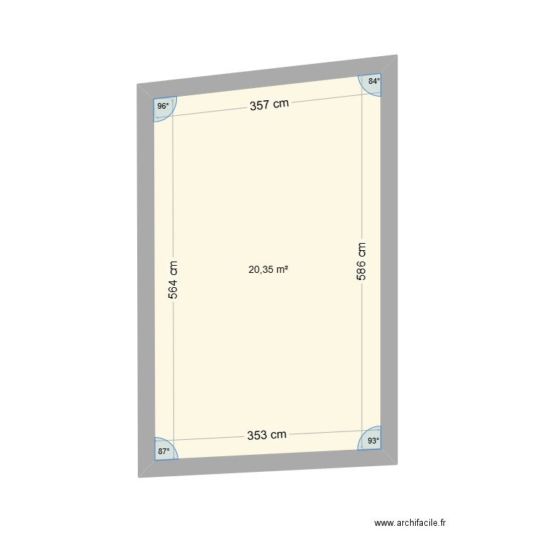 SEJOUR SAVERDUN. Plan de 1 pièce et 20 m2