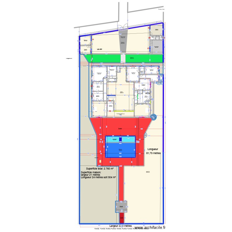 2025 NVL terrasse 3. Plan de 90 pièces et 7142 m2