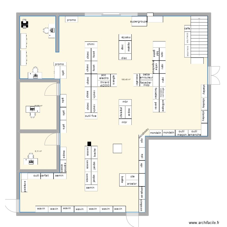 graveson 2. Plan de 3 pièces et 187 m2