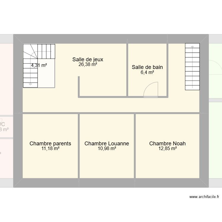 CHARDONNET MAISON. Plan de 15 pièces et 233 m2