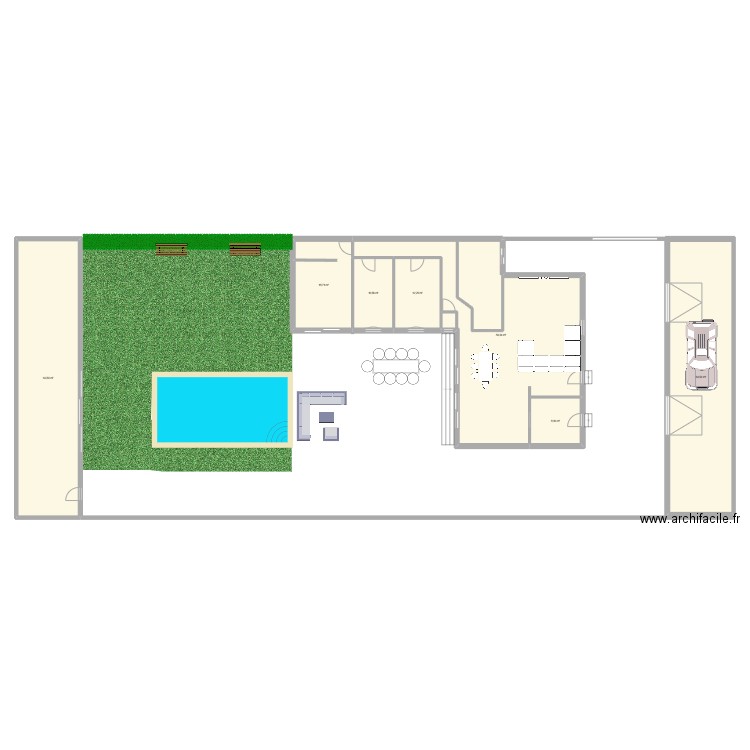 vaugirard . Plan de 7 pièces et 262 m2