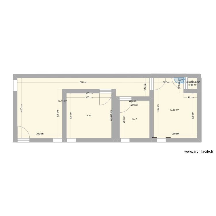 Maison2025. Plan de 5 pièces et 43 m2