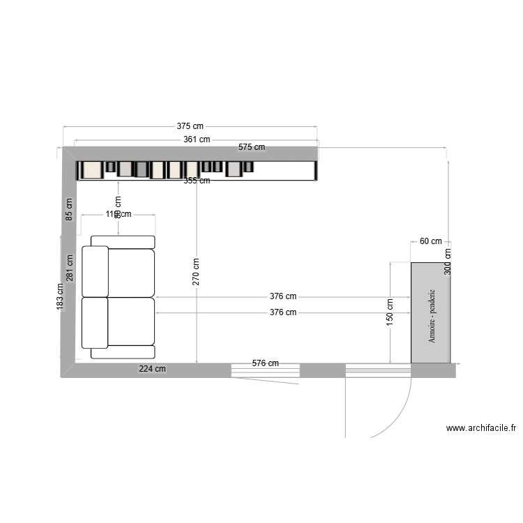 cotation. Plan de 0 pièce et 0 m2