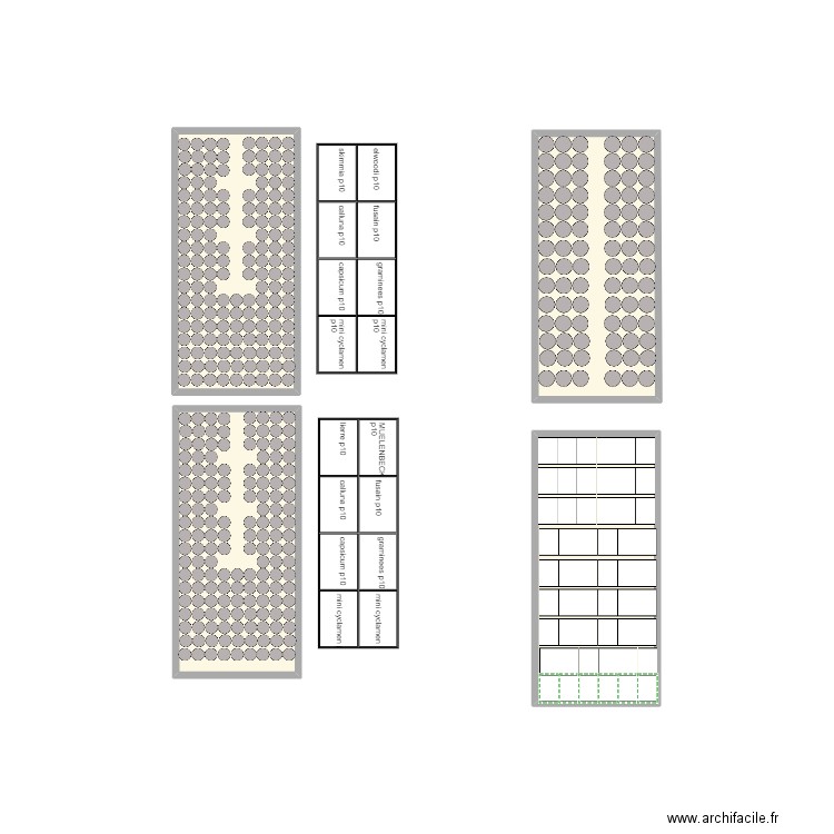 port maf. Plan de 4 pièces et 7 m2