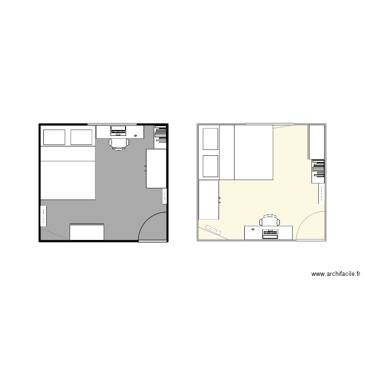 Nouveau Plan de ma Chambre 6. Plan de 2 pièces et 19 m2