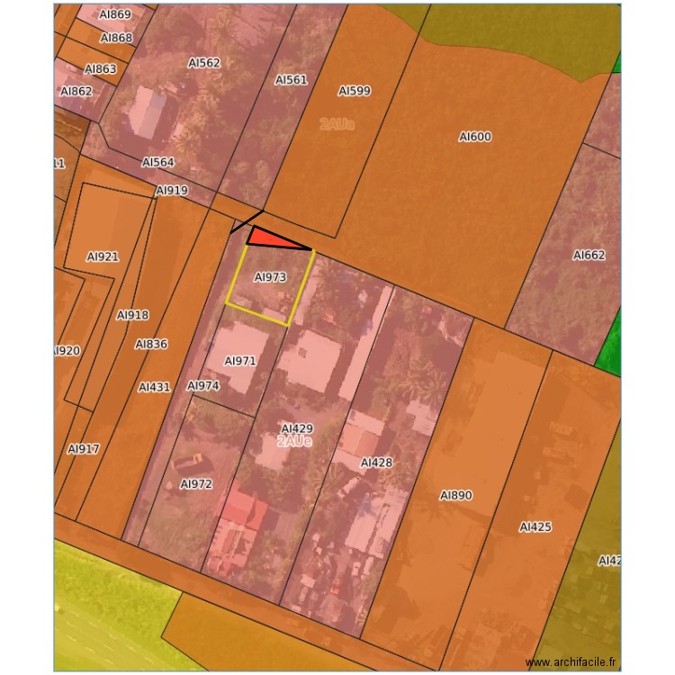 La marine NARAYANIN. Plan de 1 pièce et 41 m2