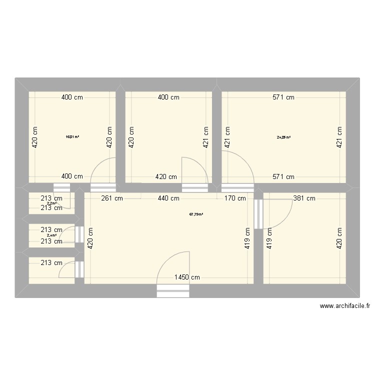 JMH ED . Plan de 5 pièces et 113 m2